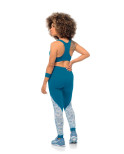 Legging Recortada com Elástico Embutido no Cós Duplo Legging Recortada com Elástico Embutido no Cós Duplo